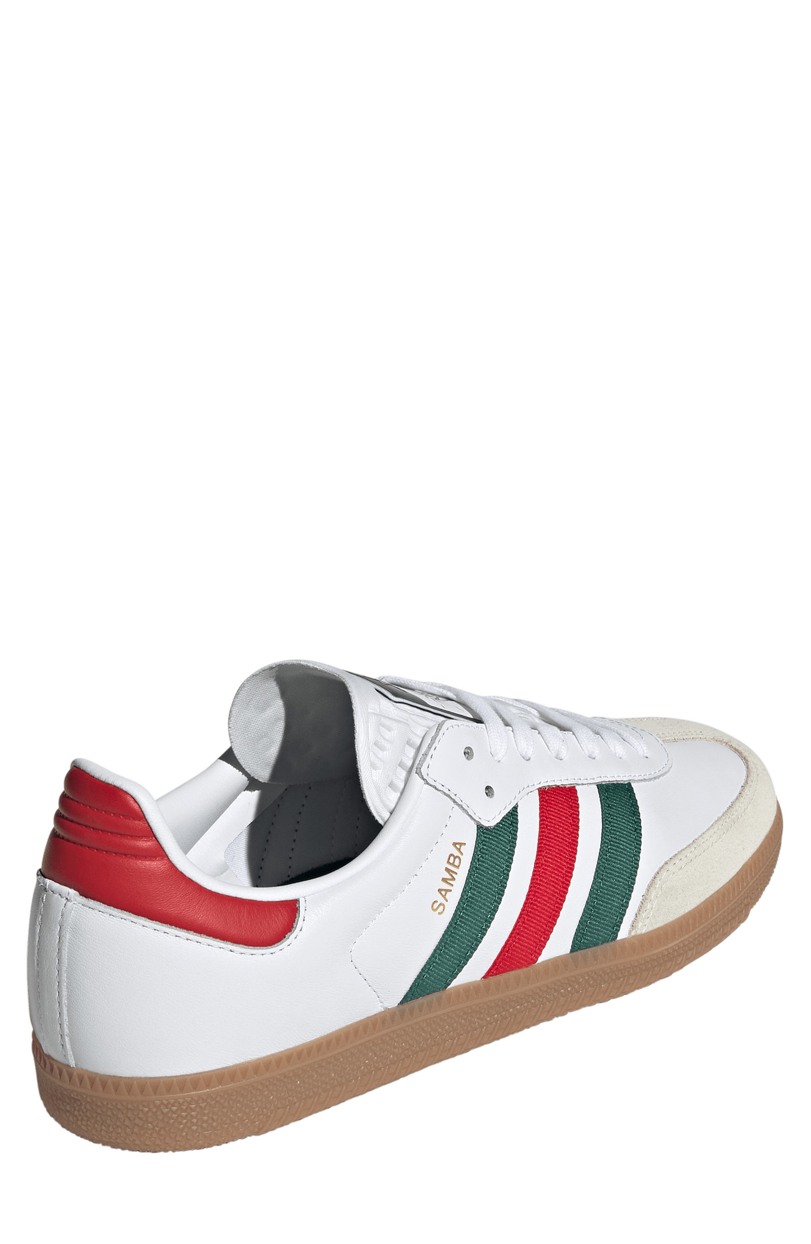 x FIFA Gender Inclusive Samba OG Sneaker, Alternate, color, WHITE/ BETTER SCARLET/ GREEN