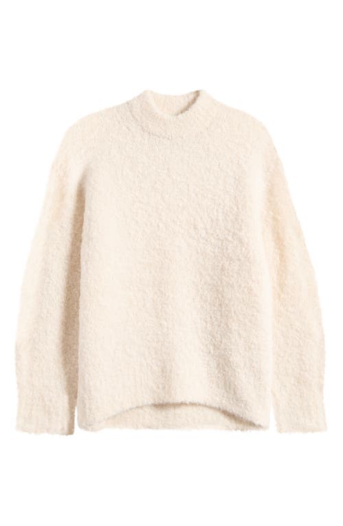 MADEWELL MADEWELL WOOL & ALPACA BLEND BOUCLÉ OVERSIZE SWEATER 