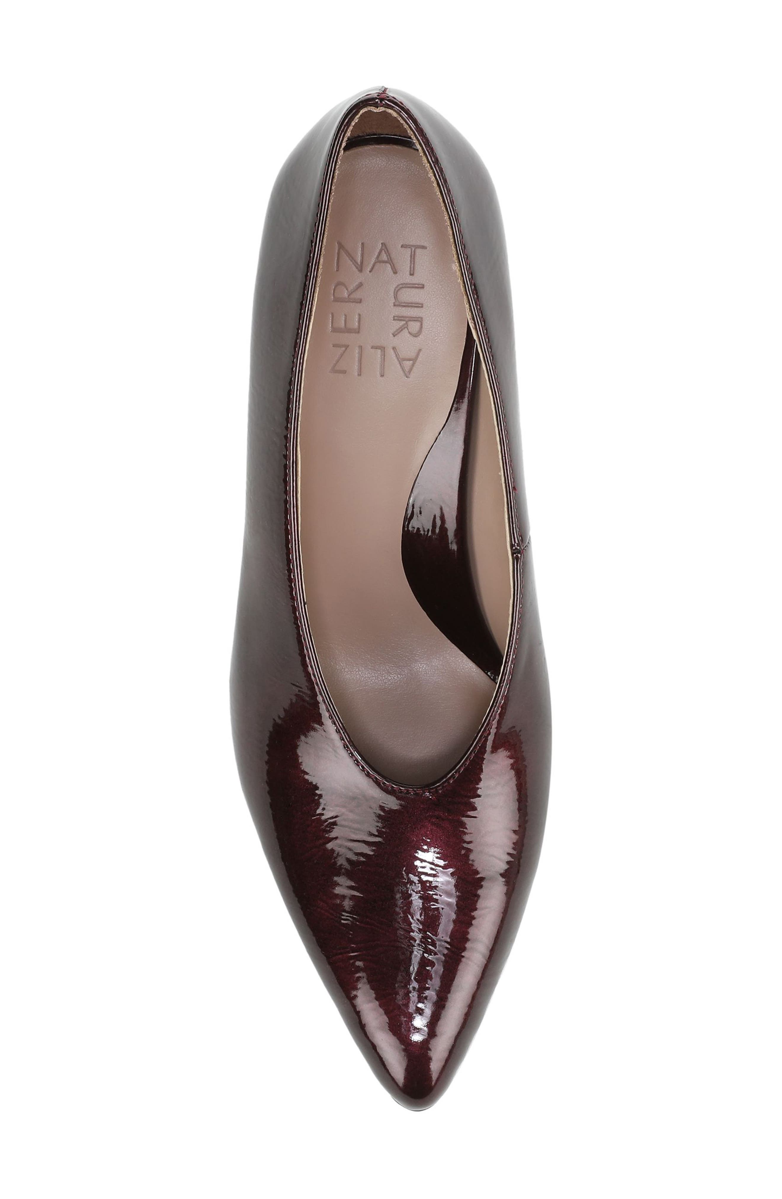 Naturalizer Perry Pointed Toe Pump, Alternate, color, Wine Red Faux Leather