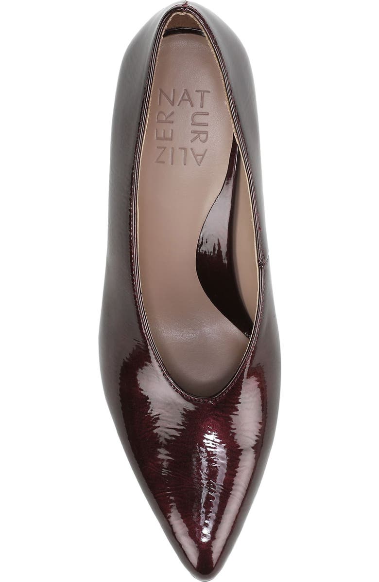Naturalizer Perry Pointed Toe Pump, Alternate, color, Wine Red Faux Leather