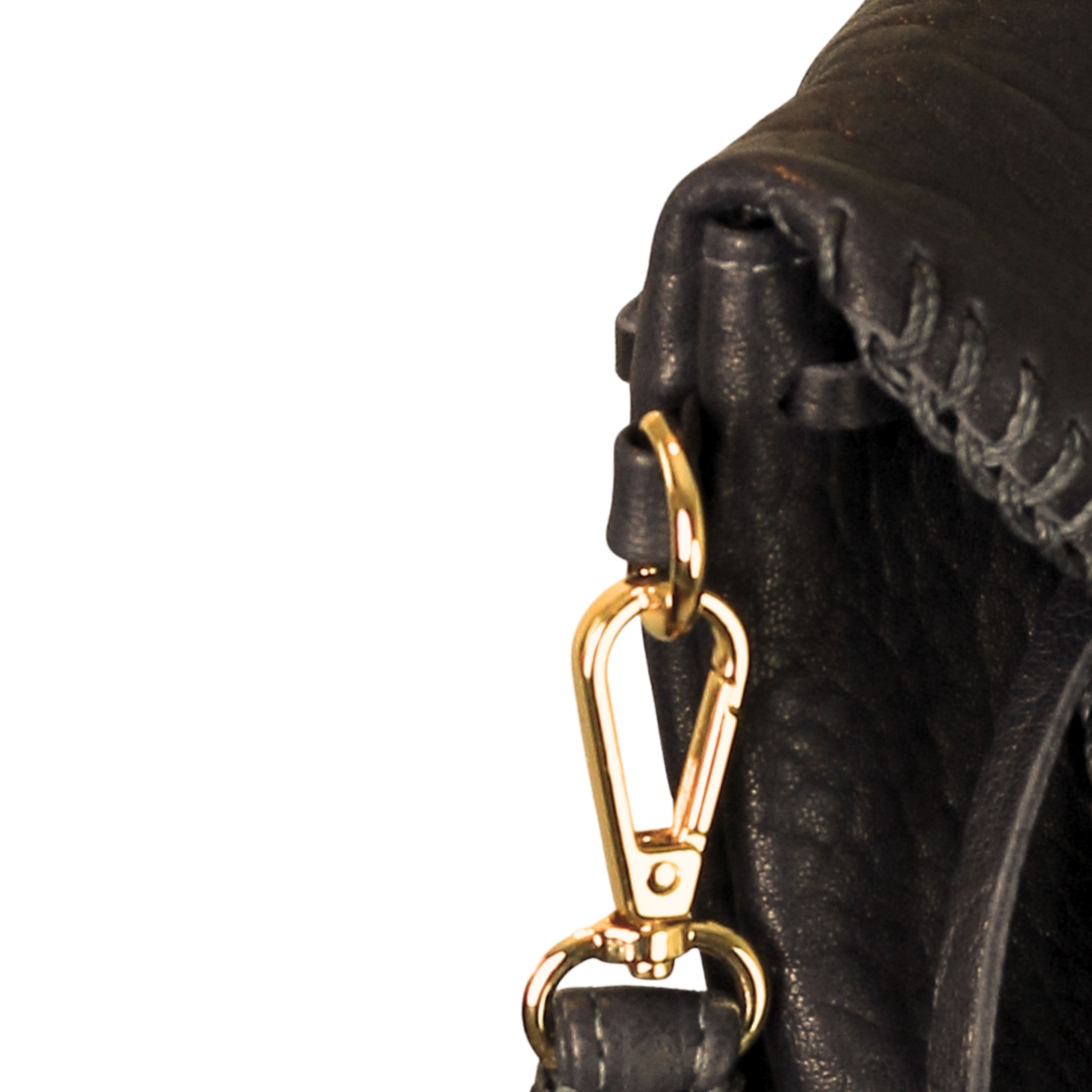 Carlos Falchi Medium Butterfly Lambskin Bag, Alternate, color, Black Obsidian