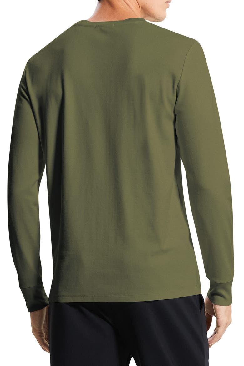 Essential Anemone Long Sleeve T-Shirt, Alternate, color, OLIVE BRANCH - FAT
