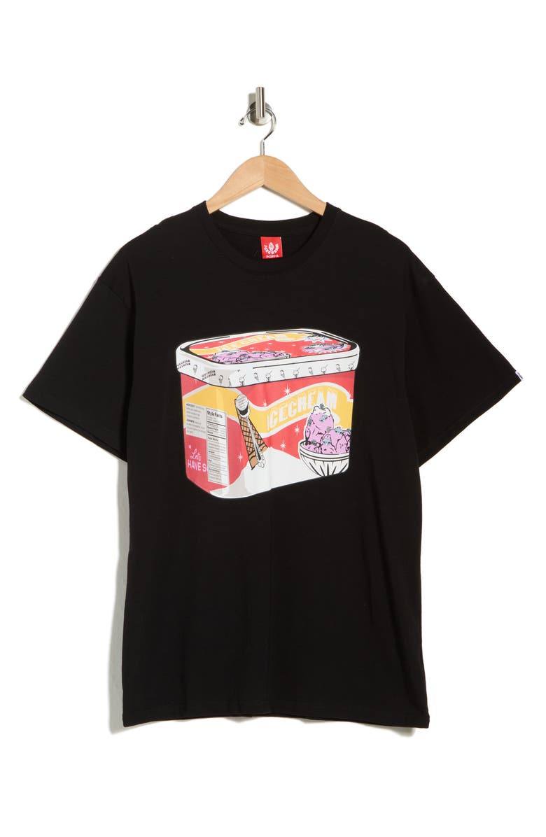 ICECREAM Carton Graphic T-Shirt, Alternate, color, Black