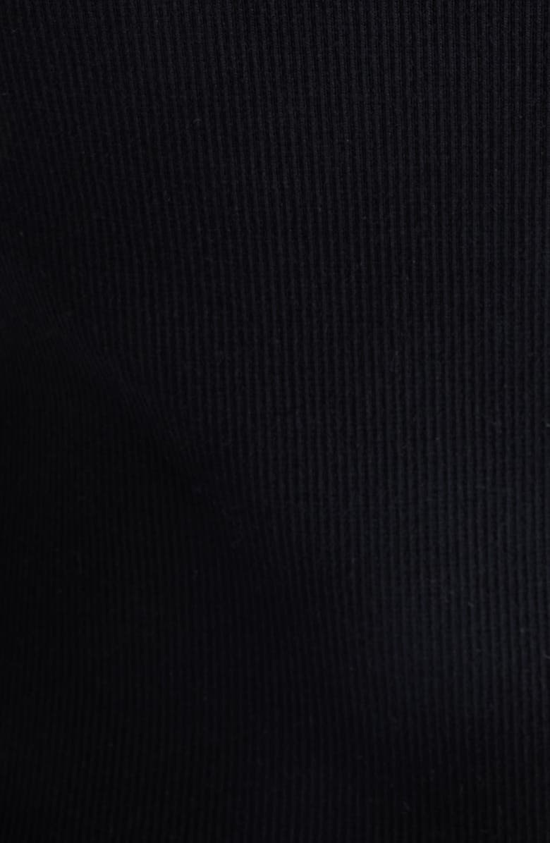 Courrèges Buckle '90s Stretch Cotton Rib Tank, Alternate, color, Black