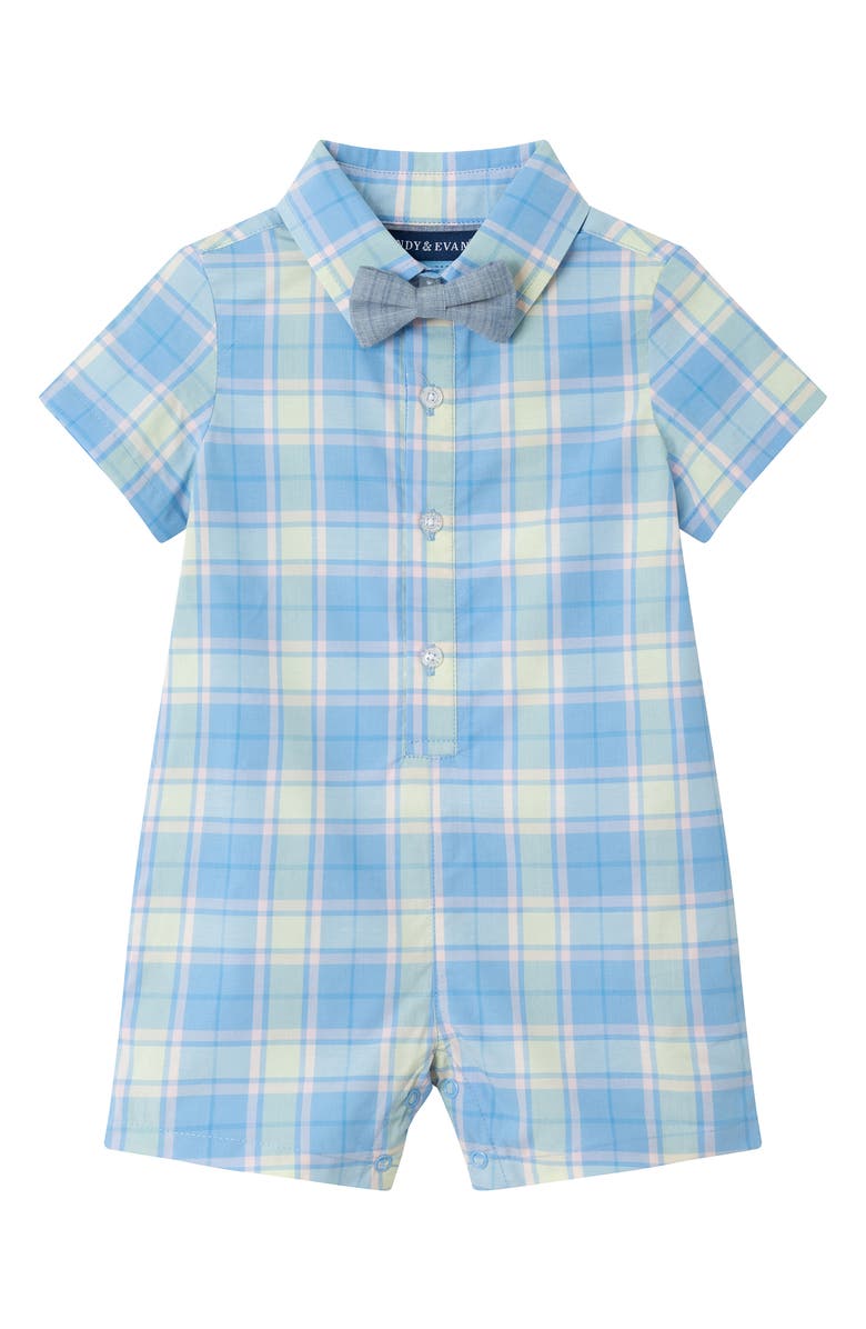 Andy 
Evan Cotton Romper 
Bow Tie Set, Main, color, 
