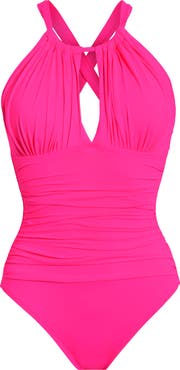 La Blanca Island Goddess Convertible High Neck One-Piece Swimsuit