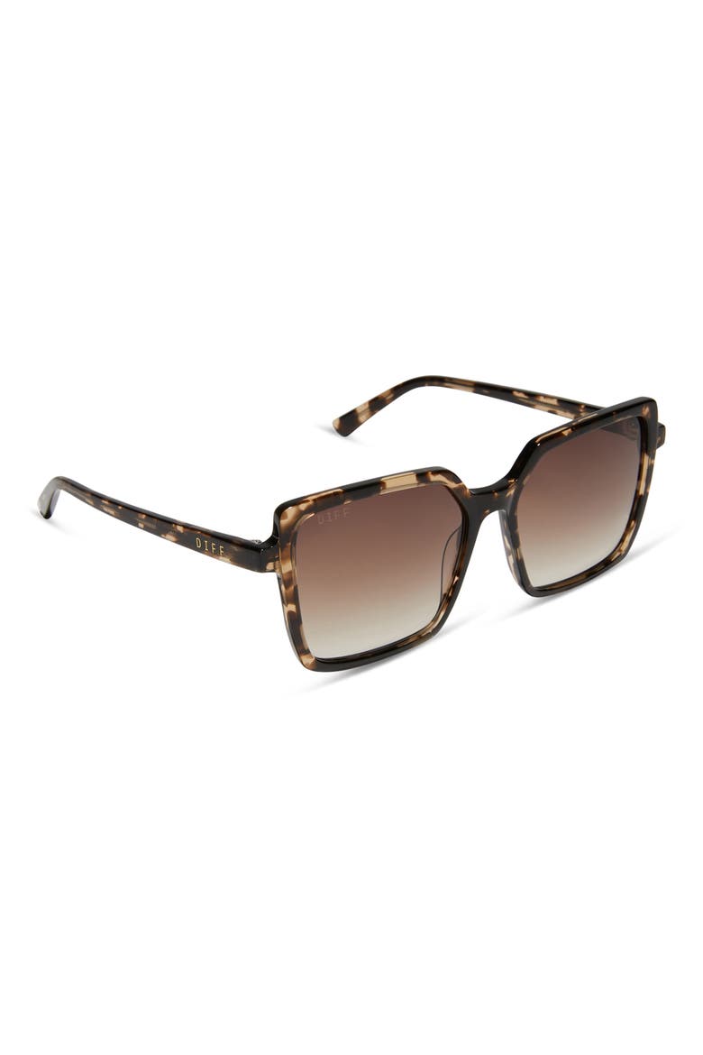 Esme 53mm Gradient Square Sunglasses, Alternate, color, BROWN GRADIENT