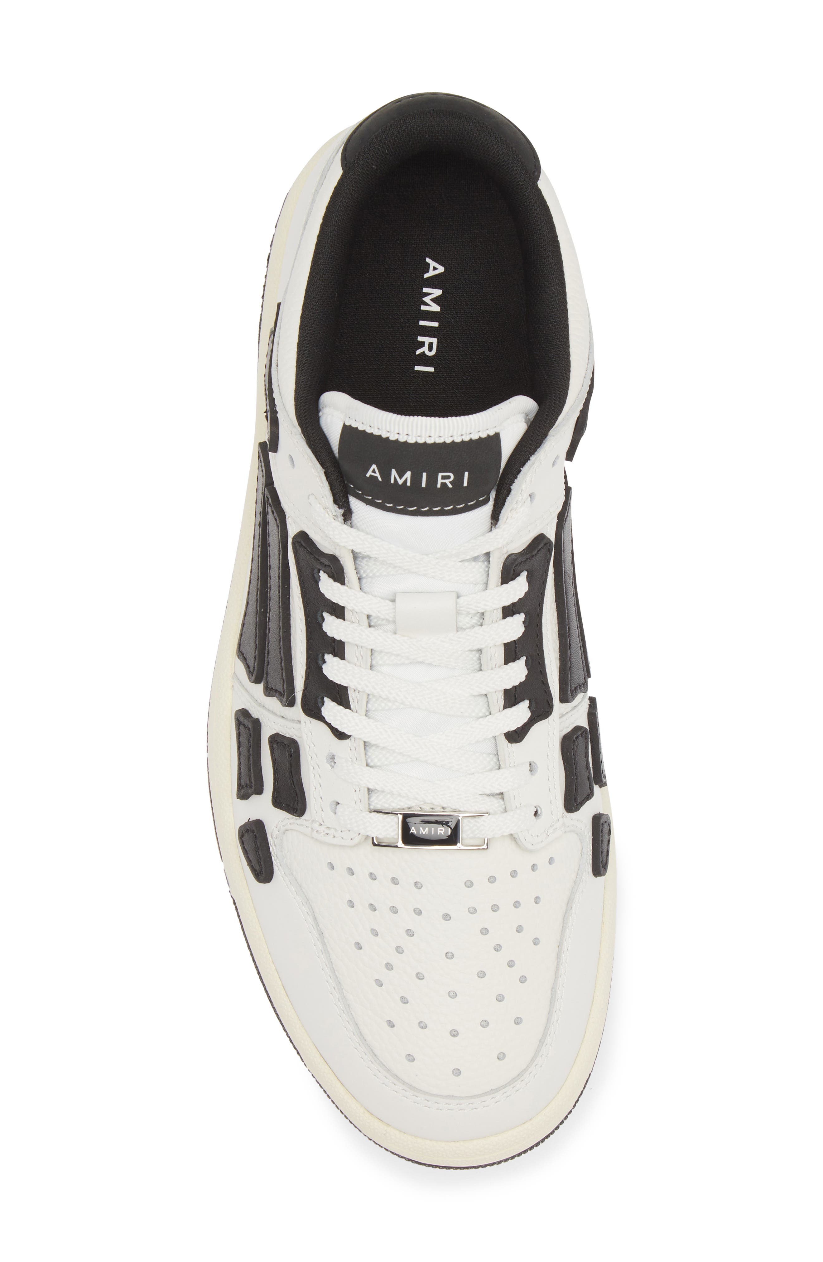 AMIRI Skel Low Top Sneaker, Alternate, color, White/ Black