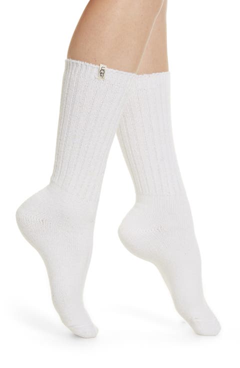 Ribbed Crew Socks