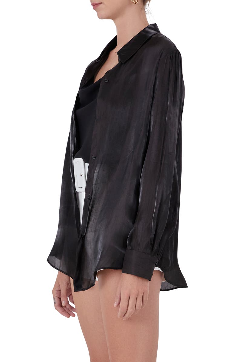 Endless Rose Sheer Satin Shirt, Alternate, color,