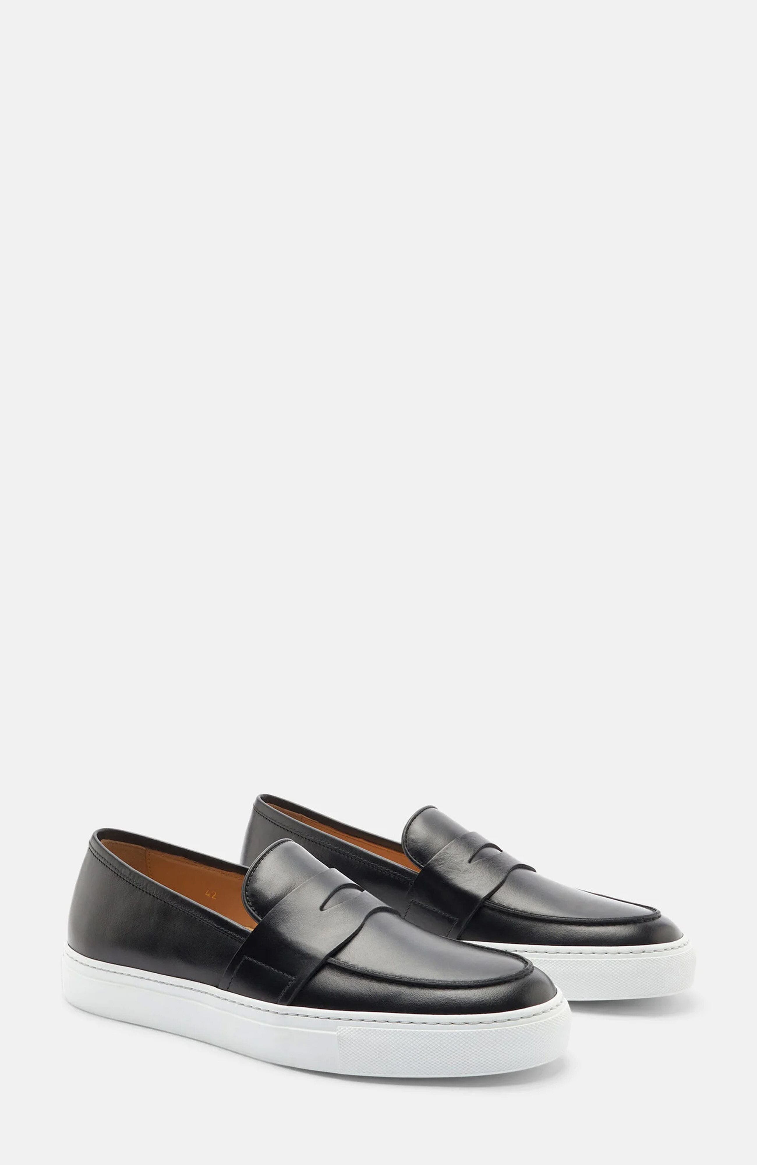 Alberto Sneakers, Main, color, Black - Calf