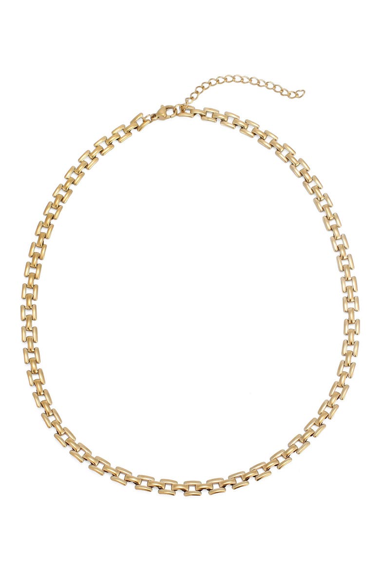 18K Gold Plated Chain Necklace, Alternate, color, GOLD