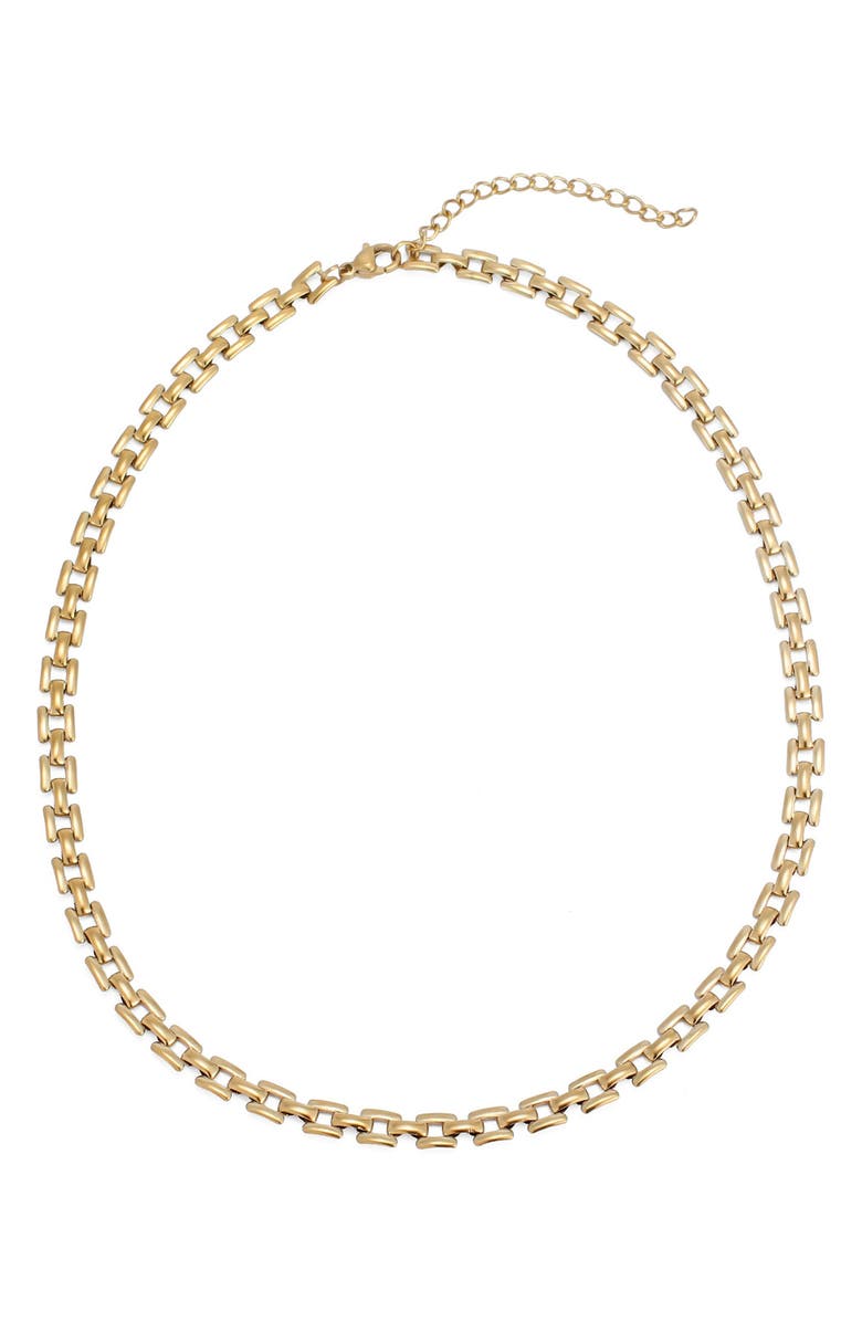 Adornia 18K Gold Plated Chain Necklace, Alternate, color, Gold