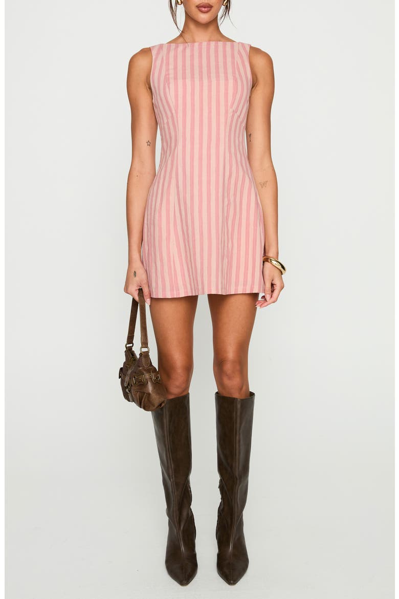 Auggie Sleeveless Minidress, Main, color, PINK