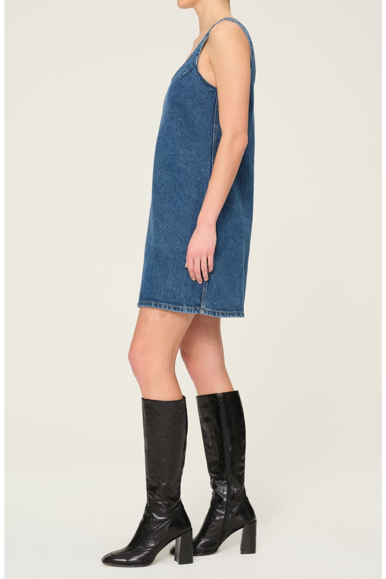 Adeline Sleeveless Denim Minidress, Alternate, color, NORTH BEACH