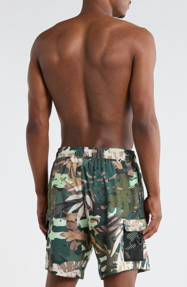 Champion Mesh Pocket Swim Trunks, Alternate, color, Green Multi