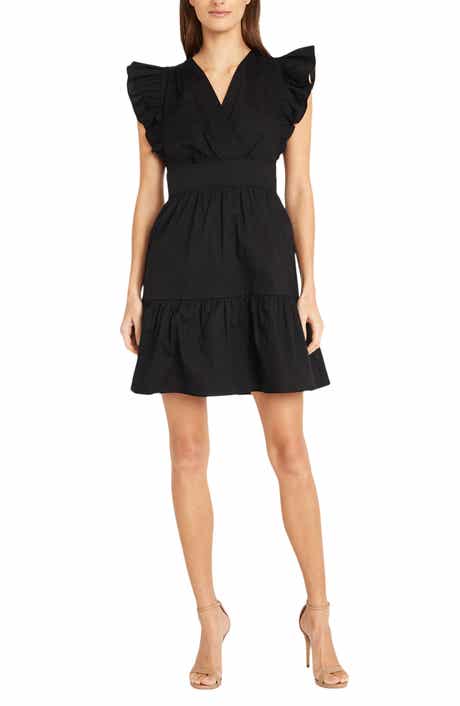 Donna Morgan Ruffle Sleeve Minidress