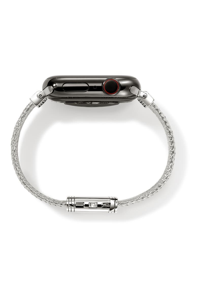 Smart Watch Strap, 18mm, Alternate, color, SILVER
