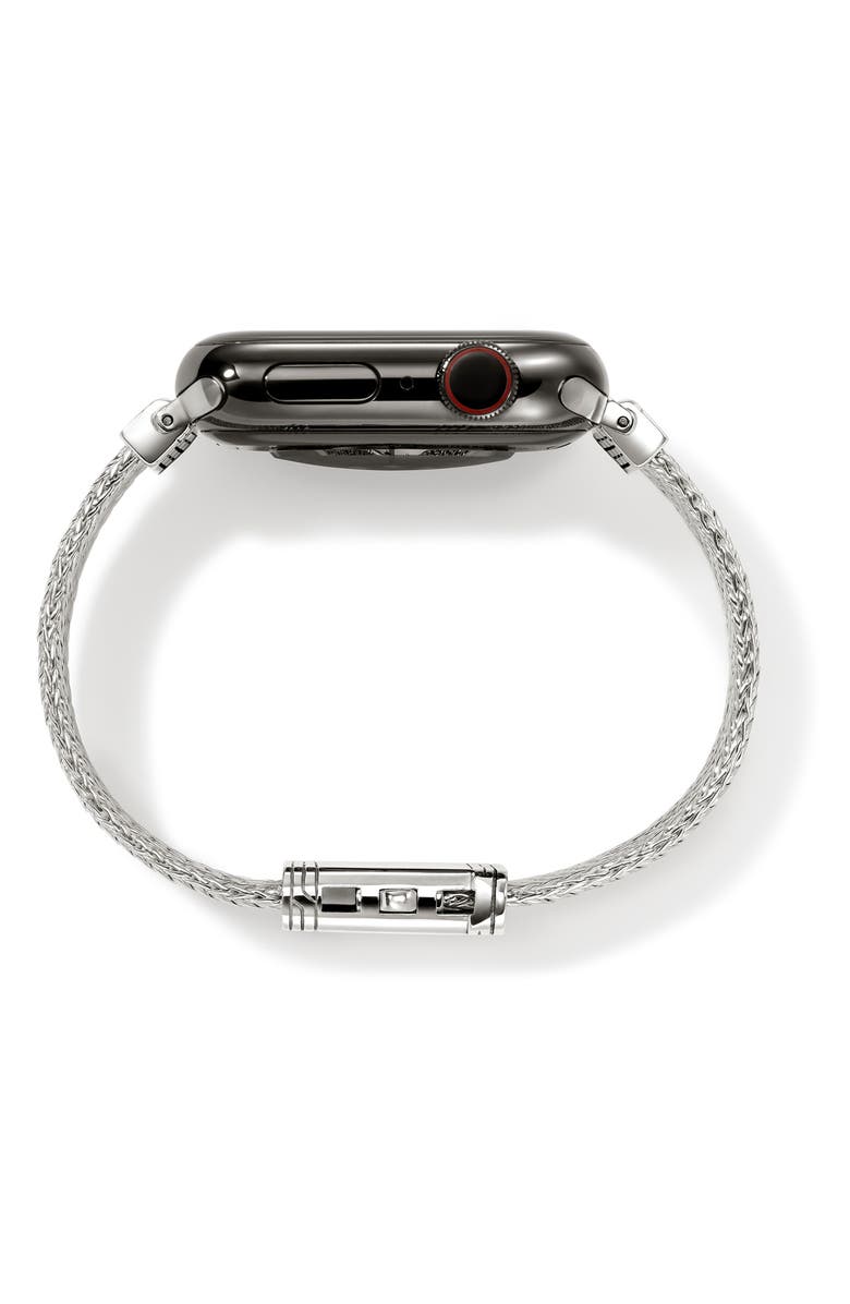 John Hardy Smart Watch Strap, 18mm, Alternate, color, Silver