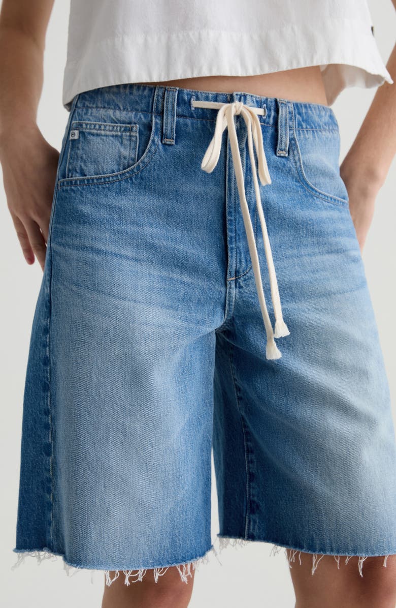 AG Hattie Raw Hem Denim Shorts, Alternate, color, Sweetwater