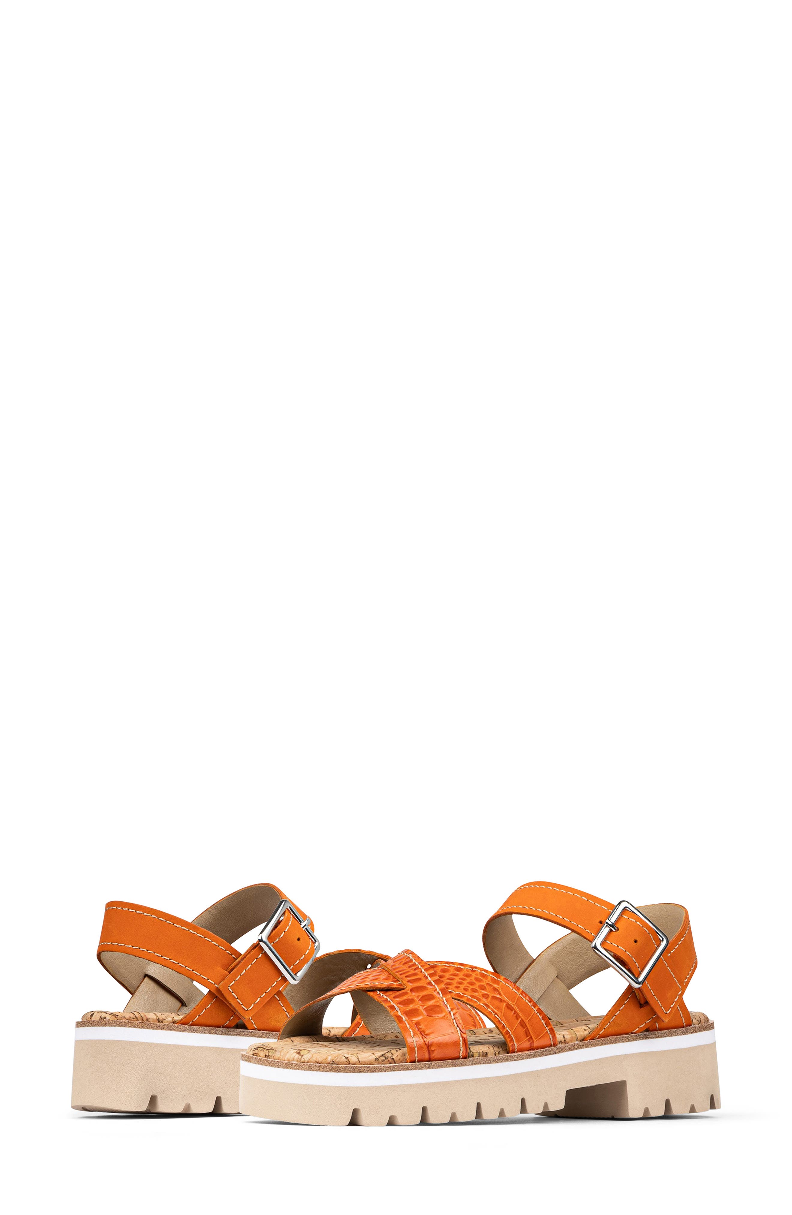 Lug Sole Slingback Sandal, Alternate, color, ORANGE