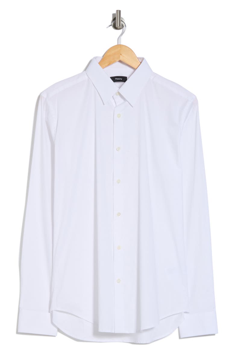 Sylvain Poplin Shirt, Alternate, color, WHITE