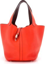 Pre-Owned Hermes Eclat Picotin Lock Bag Clemence MM