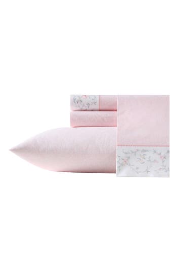 Laura Ashley Victorian Scroll 200-thread Count Cotton Percale Sheet Set