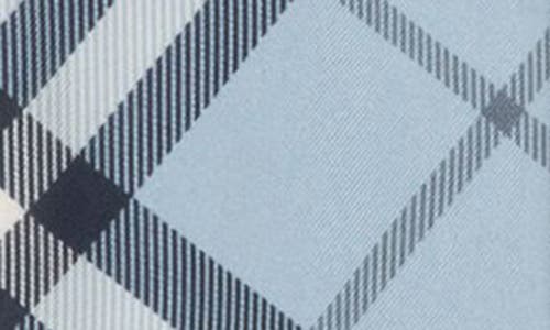 Burberry Check Skinny Silk Twill Scarf In Gray