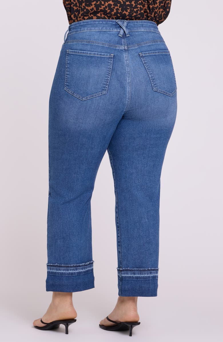 NYDJ Bailey High Waist Release Hem Cuff Ankle Jeans, Alternate, color, Sun Soak