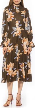 Alexia Admor Lana Fit & Flare Midi Dress
