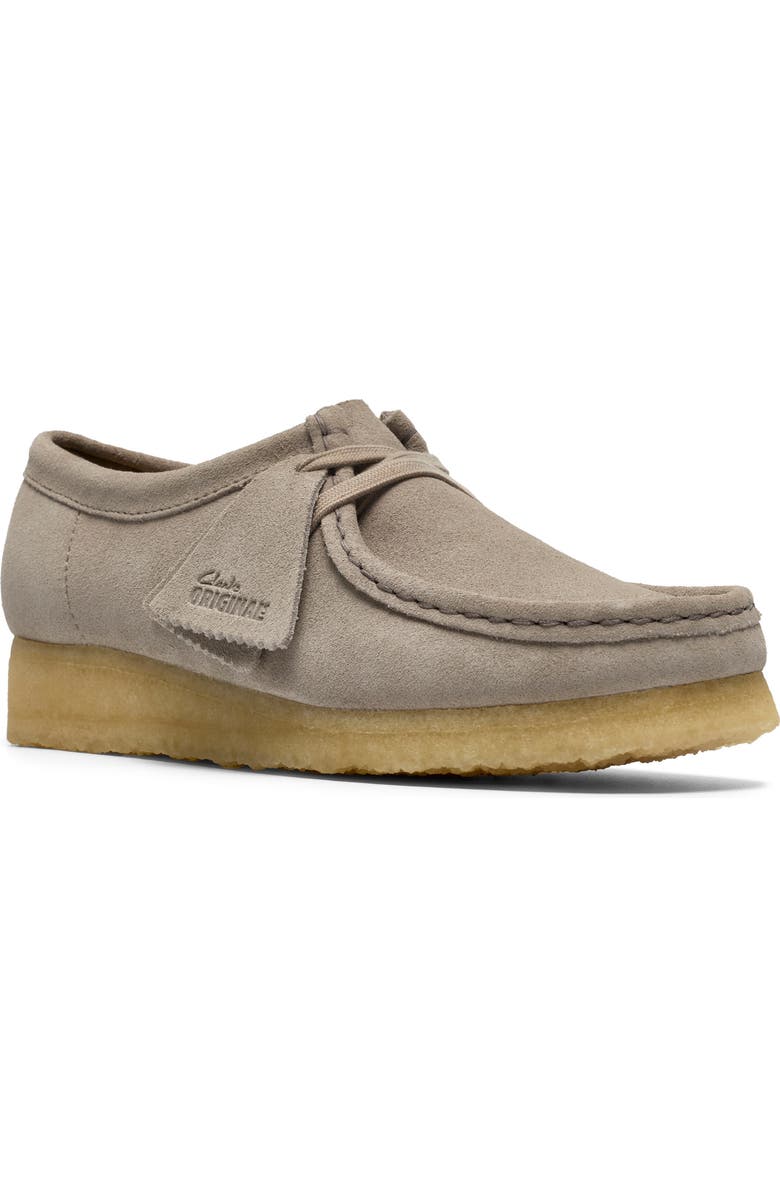 Clarks<sup>®</sup> Originals Wallabee Chukka, Main, color, Pale Grey Sde
