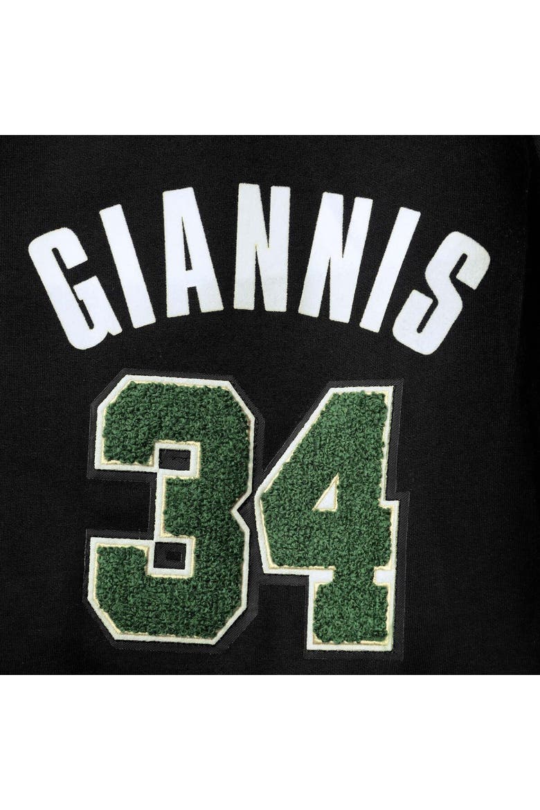 Men's Pro Standard Giannis Antetokounmpo Black Milwaukee Bucks Player Replica Shorts, Alternate, color, Black