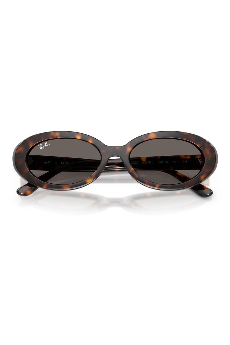 Oval Sunglasses, Alternate, color, HAVANA / DARK GREY