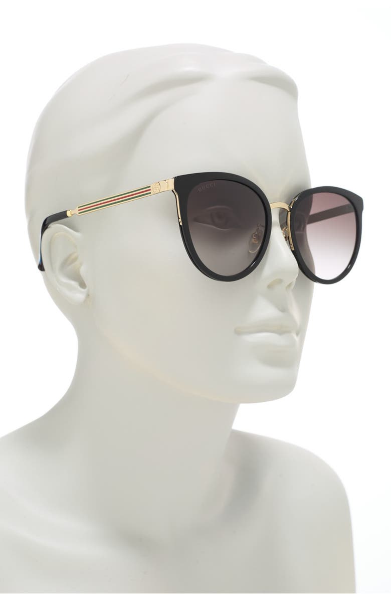 Gucci 56mm Round Sunglasses, Alternate, color,