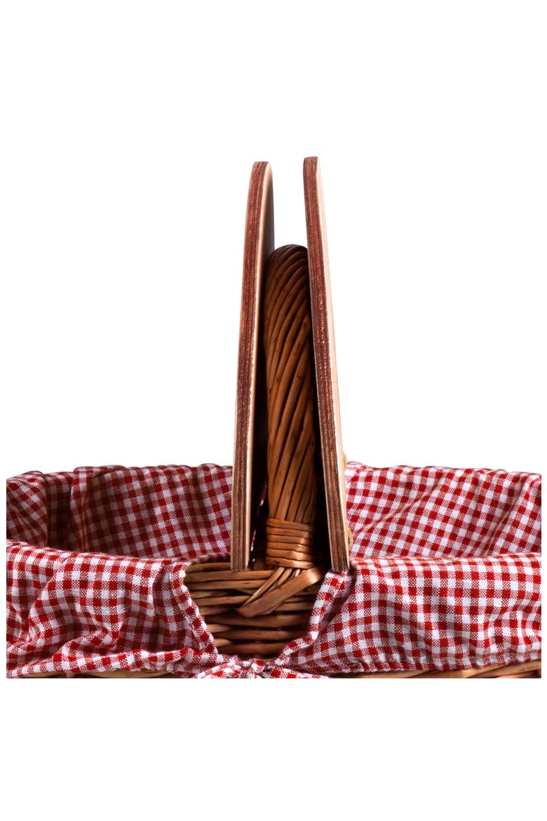 Mickey Country Basket, Alternate, color, RED