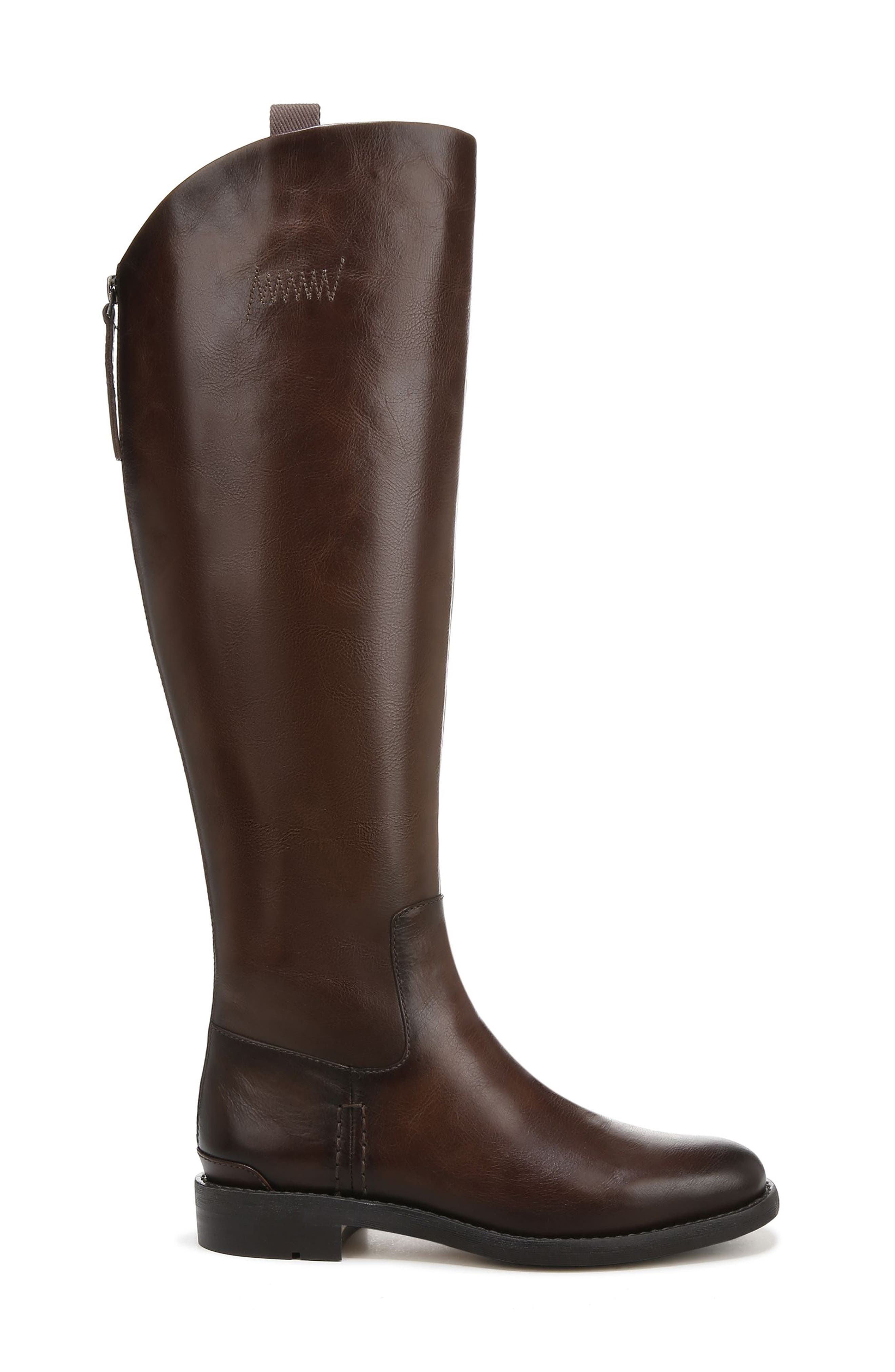 Franco Sarto Meyer Knee High Boot, Alternate, color, Brown