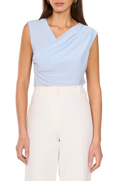 VINCE CAMUTO VINCE CAMUTO DRAPED CROSS NECK SLEEVELESS TOP