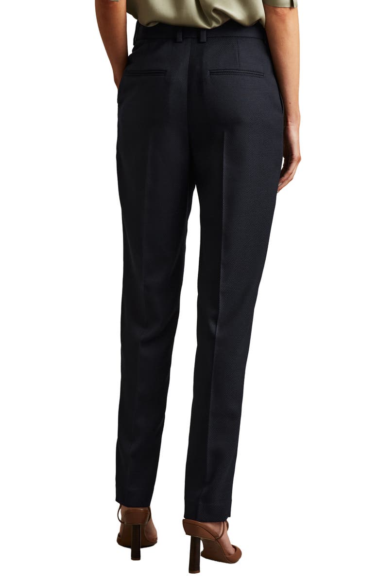 Reiss Hallie Straight Leg Wool Blend Pants, Alternate, color, Navy