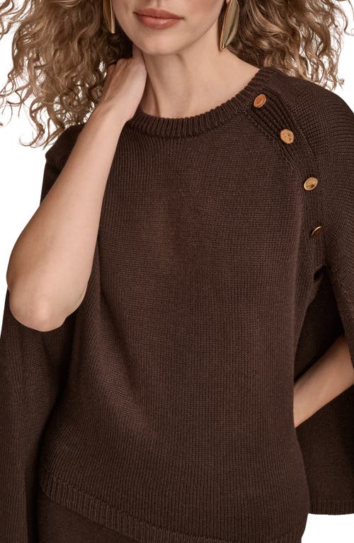 Donna Karan New York Cape Sweater In Blue