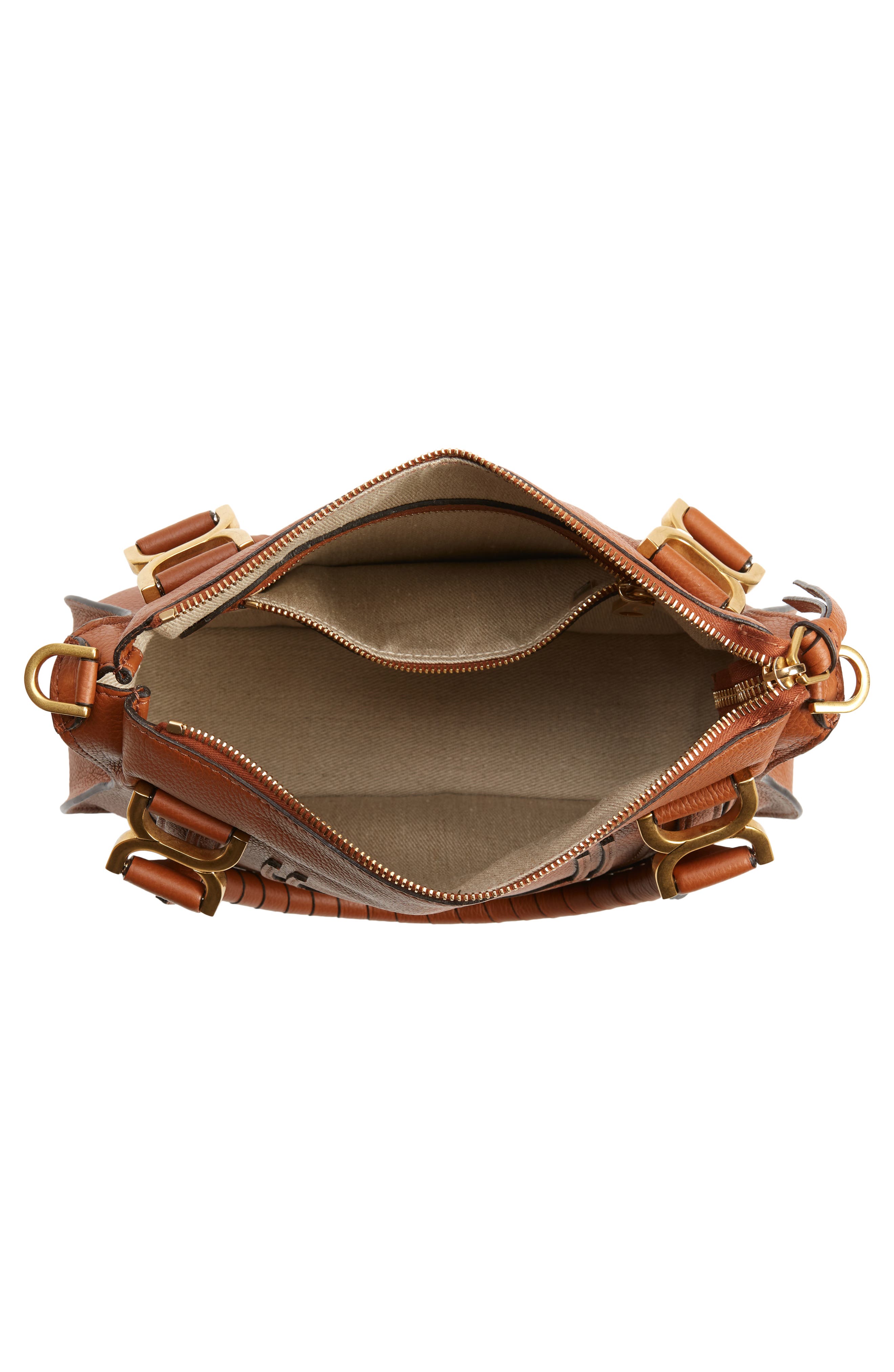Small Marcie Leather Satchel, Alternate, color, TAN