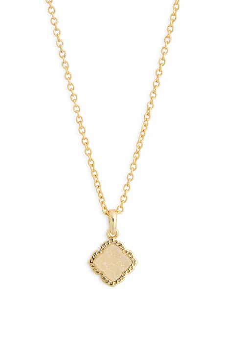 Kendra Scott Mallory Small Drusy Pendant Necklace