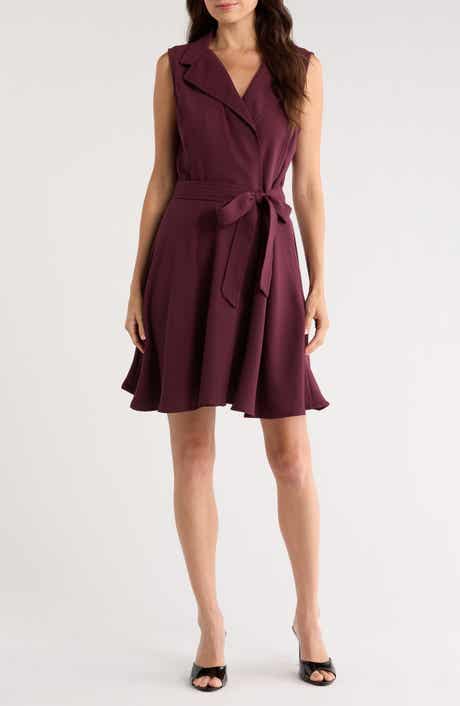 Halogen® Topstitch Detail Sleeveless Dress
