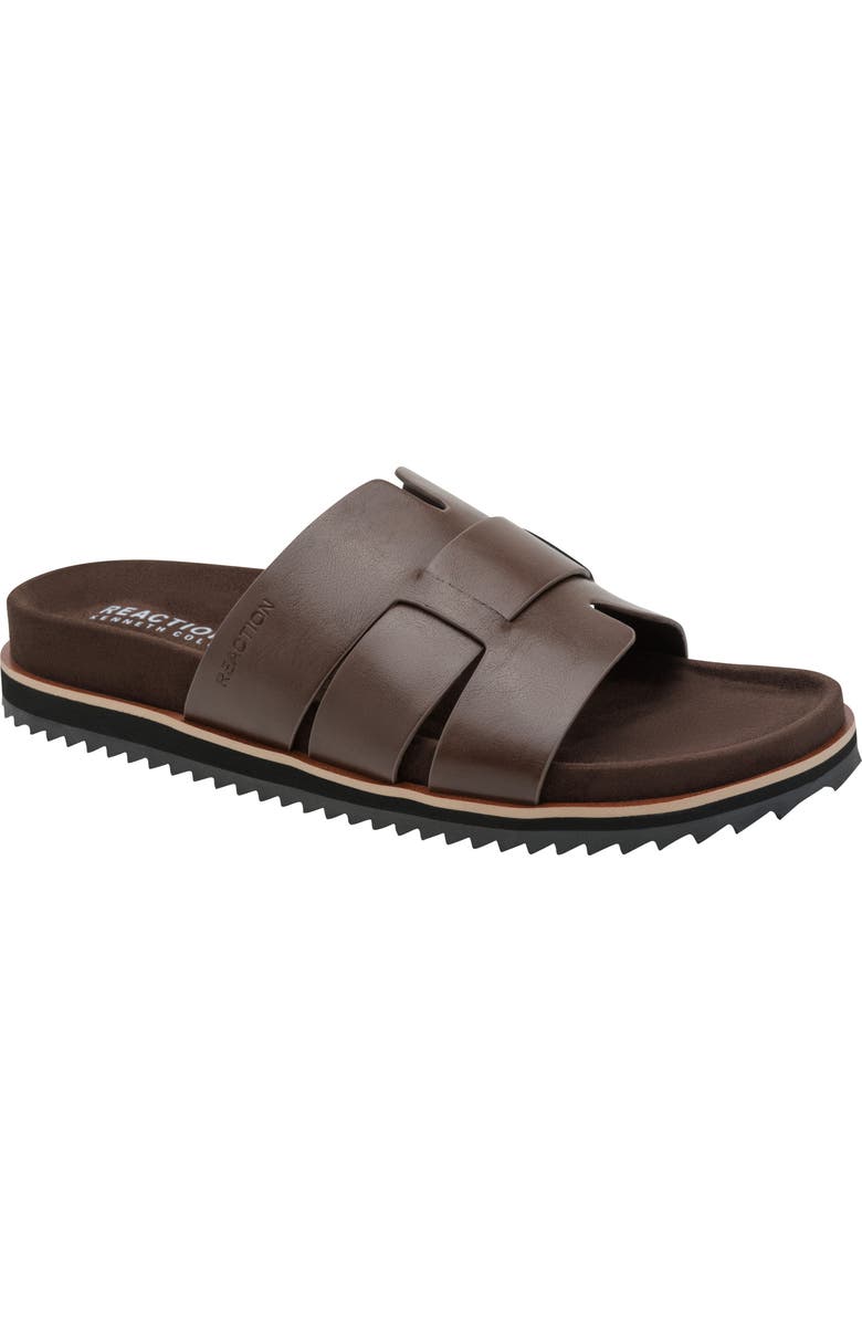 Kenneth Cole Reaction Calen Slide Sandal, Main, color, Medium Brown