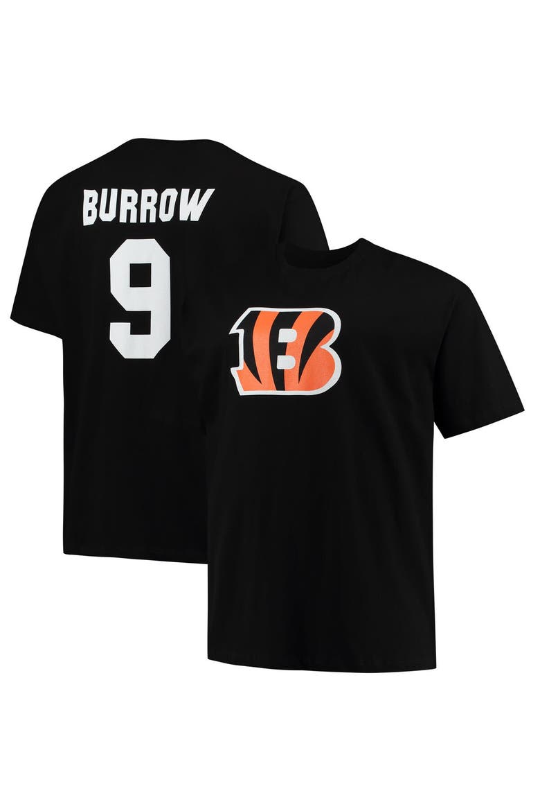 Men's Fanatics Branded Joe Burrow Black Cincinnati Bengals Big & Tall Player Name & Number T-Shirt, Main, color, Black