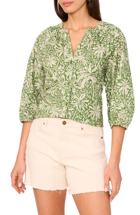 DEUXIEME CLASSE -  DEUXIEME CLASSE 3/4 Sleeve Blouse！！ Deuxieme Classe Women T-shirt 3/4 Sleeve Cut and Sew Rib