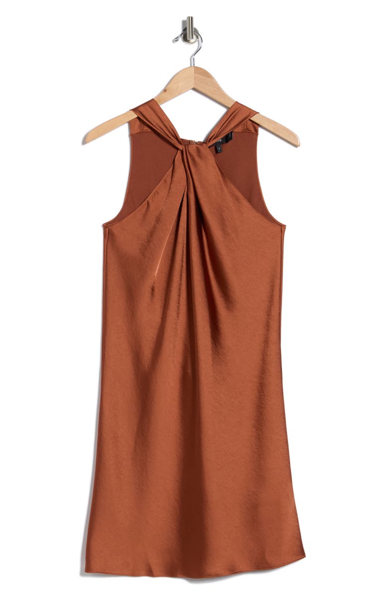 Theory Twist Dr. Silky Shift Dress, Main, color, Terracotta