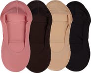 MeMoi Assorted 4-Pack Cushioned Liner Socks