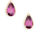Bony Levy Garnet Teardrop Stud Earrings