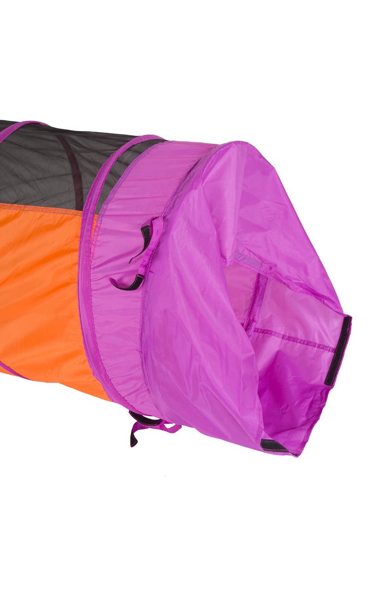 Pacific Play Tents Peek-a-Boo I See You 6-Foot Tunnel, Alternate, color, Purple Blue Green Yellow